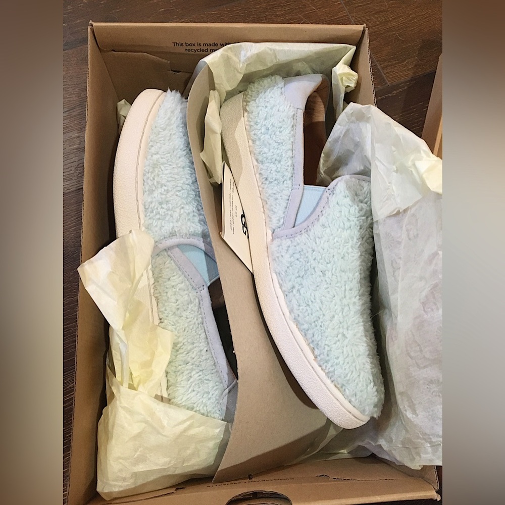 Ugg faux-fur slip-ons 8.5